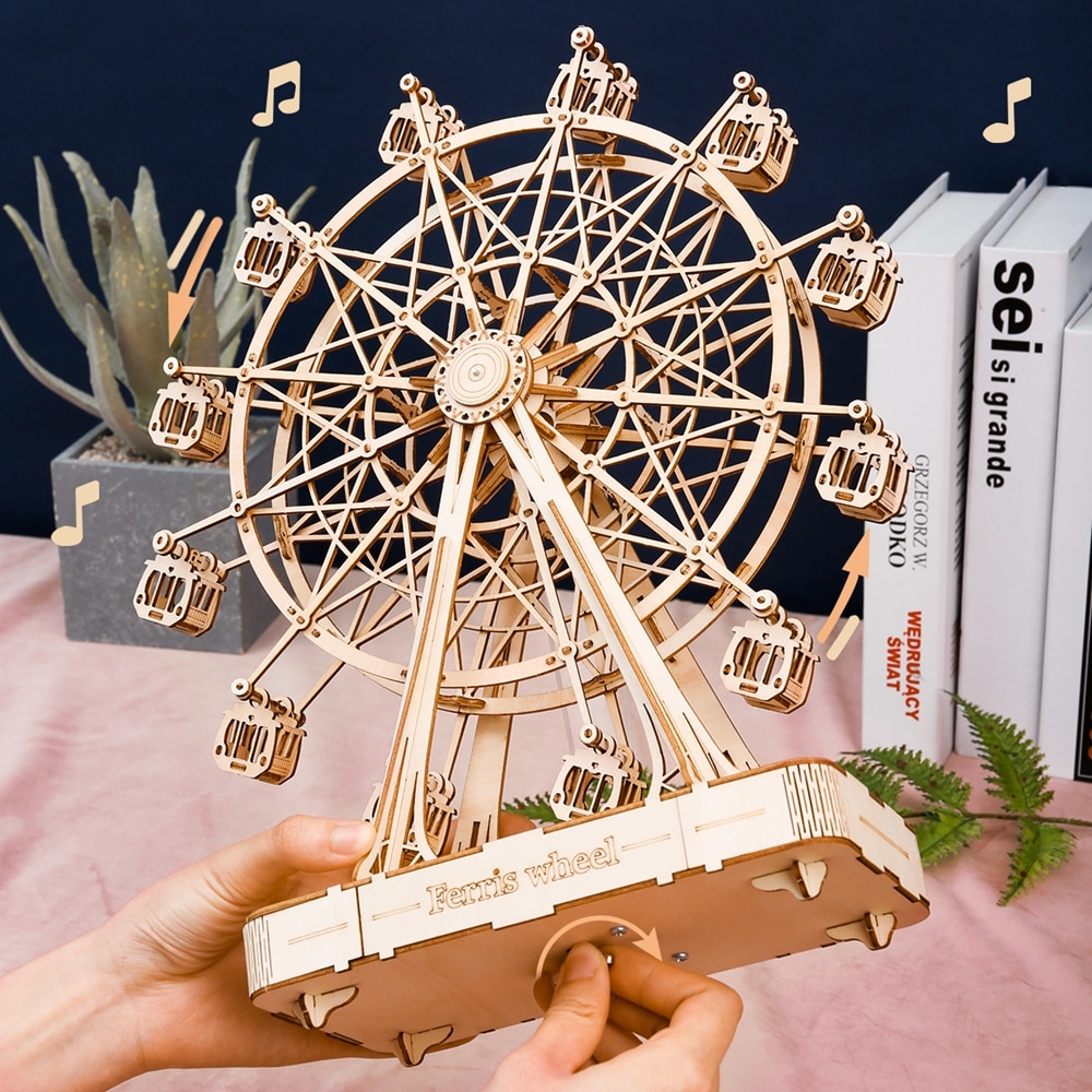 Wayfairmarket 6135-dkawpw DIY 3D Ferris Wheel Wooden Puzzle  