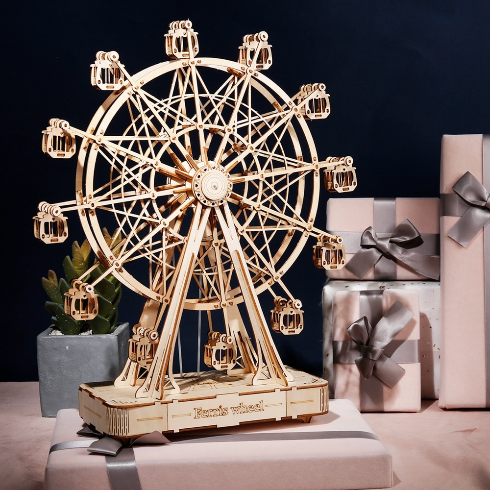 Wayfairmarket 6135-rueapq DIY 3D Ferris Wheel Wooden Puzzle  