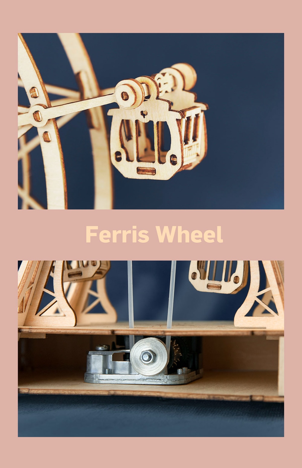 Wayfairmarket 6135-wkv2iy DIY 3D Ferris Wheel Wooden Puzzle  