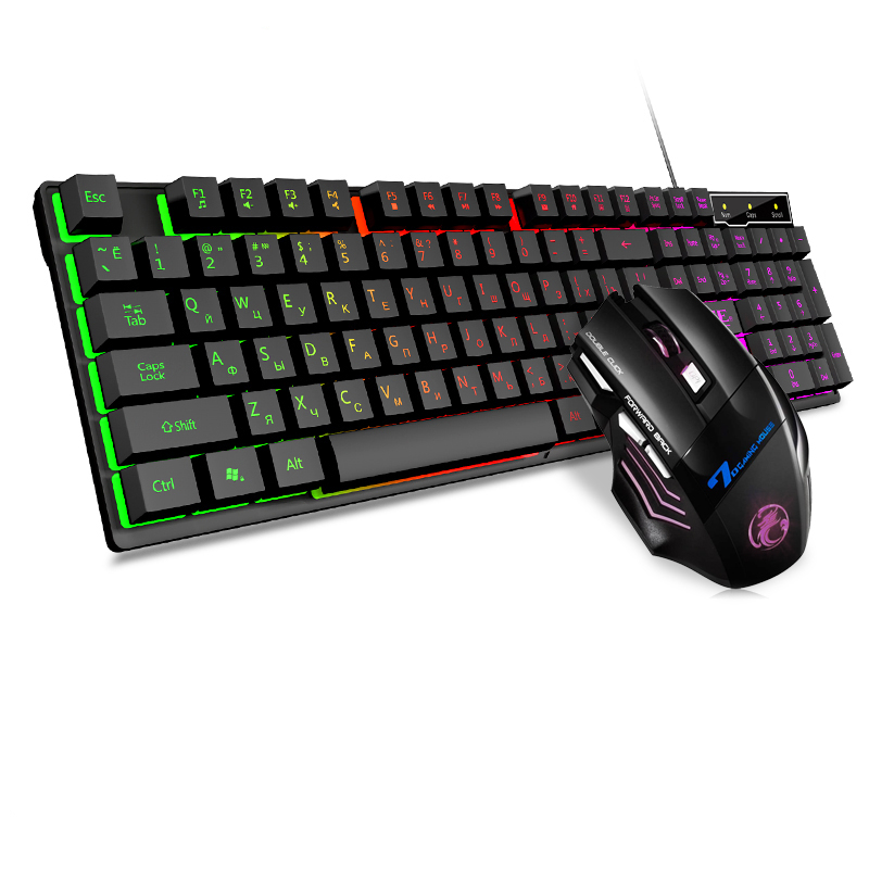 Wayfairmarket 6811-ll5pzc Wired Gaming Keyboard and Mouse Set  