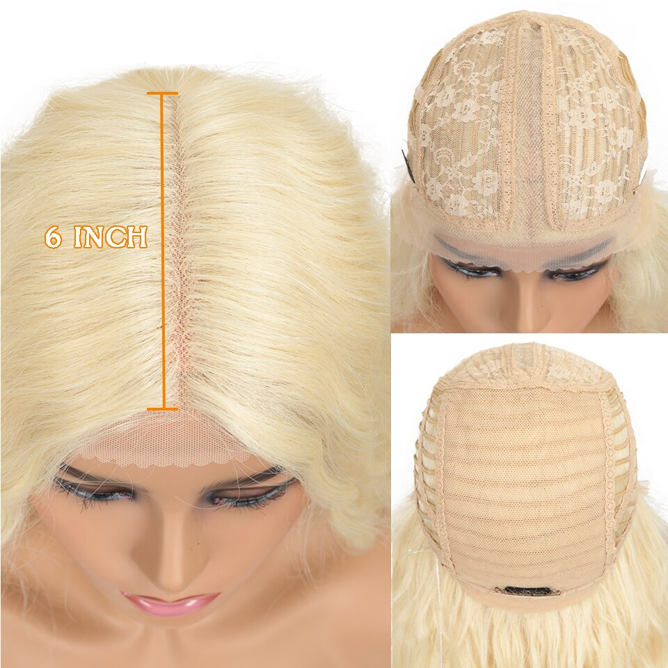 Wayfairmarket 6814-plplos Blonde Super Long Wavy Lace Synthetic Hair Wig  