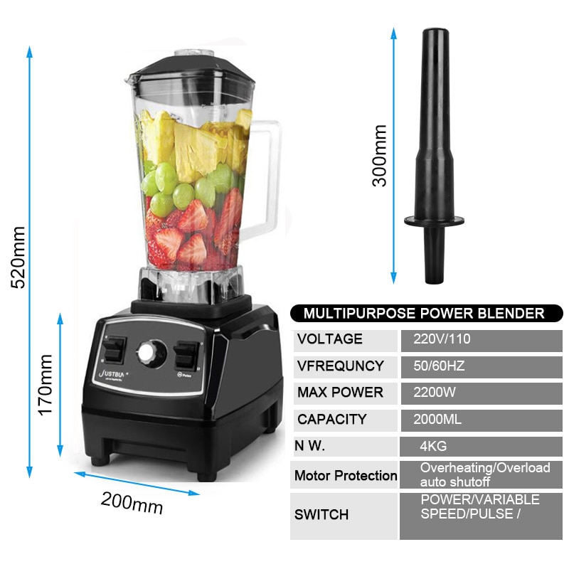 Wayfairmarket 7740-5c4s6k BPA Free 2200W Professional Blender  