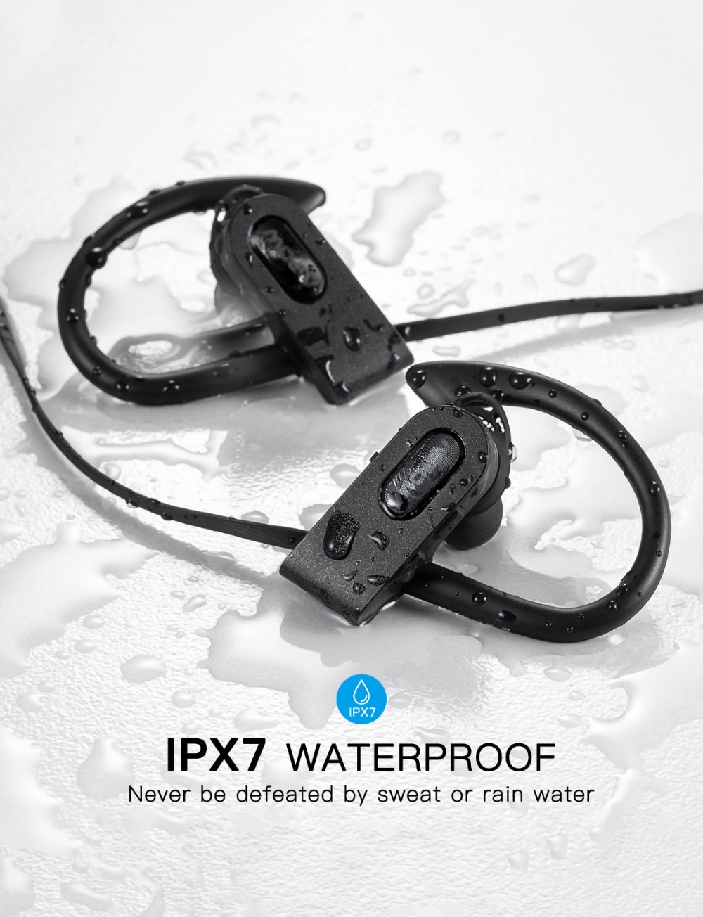 Wayfairmarket 7754-yqze0x Waterproof Bluetooth 5.0 Sports Earphones  