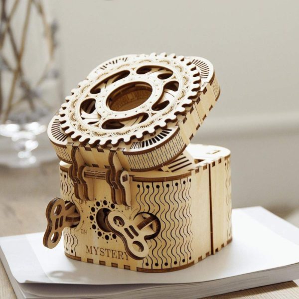 DIY 3D Treasure Box Wooden Puzzle