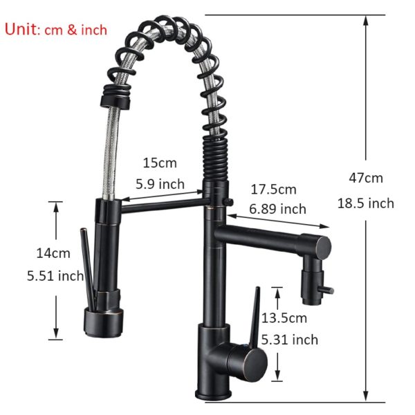 Blackend Spring Kitchen Faucet