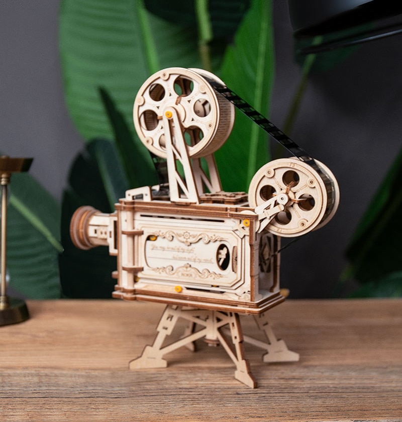 Wayfairmarket 7898-tbg5yw Retro DIY 3D Wood Film Projector  