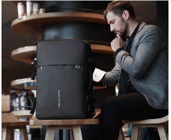 Men's Adjustable USB Backpack - Image 4