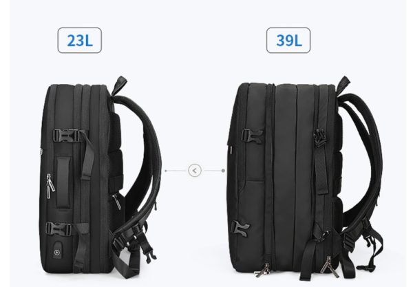 Men's Adjustable USB Backpack