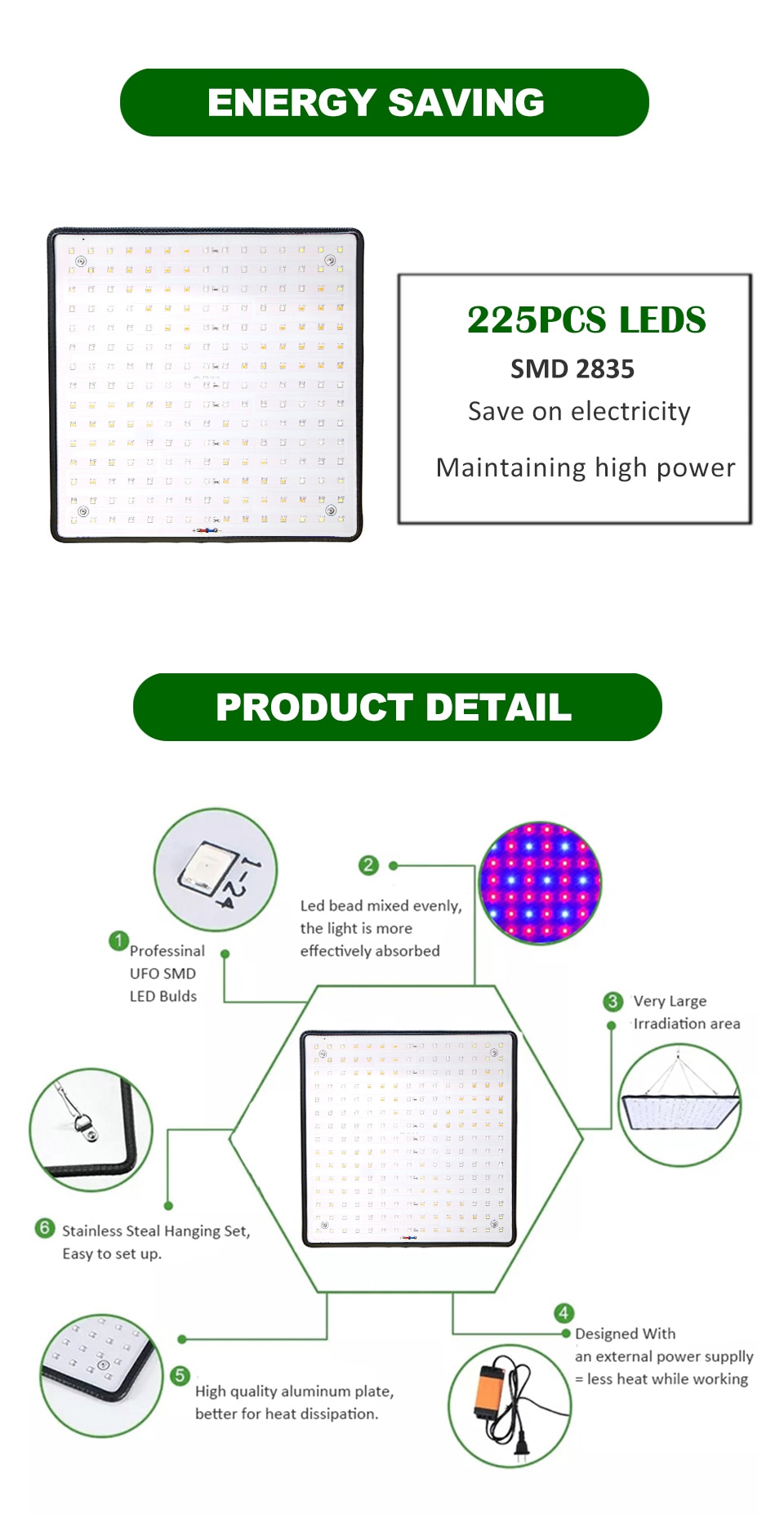 Wayfairmarket 8328-hglfab Ultra Light Full Spectrum Hydroponics Lamp  