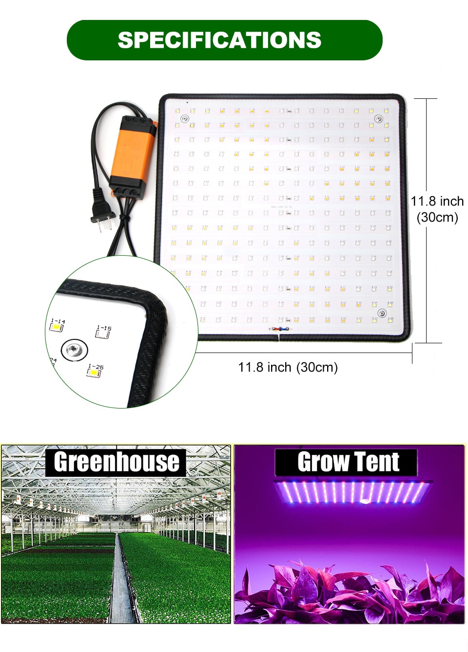 Wayfairmarket 8328-tonmkz Ultra Light Full Spectrum Hydroponics Lamp  