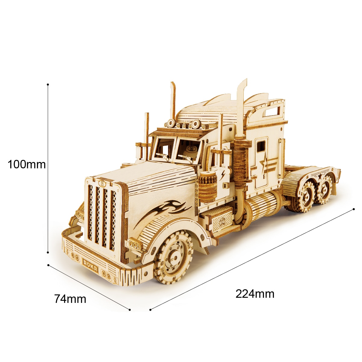 Wayfairmarket 8401-qiugat 3D Wooden Vehicle Puzzle  