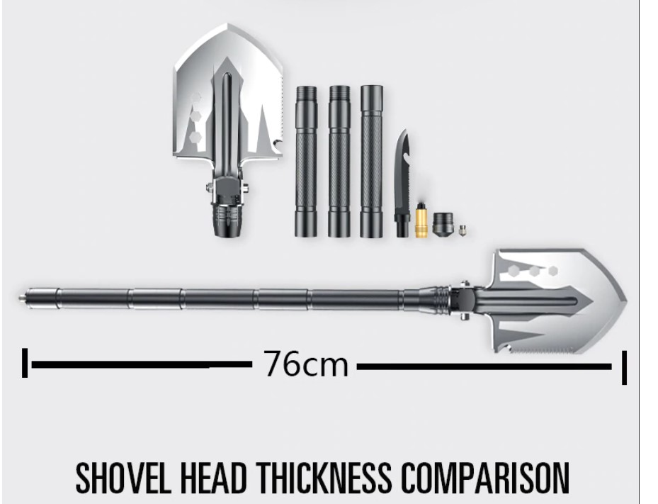 Wayfairmarket 8593-eayeog Tactical Multifunction Folding Shovel Kit  