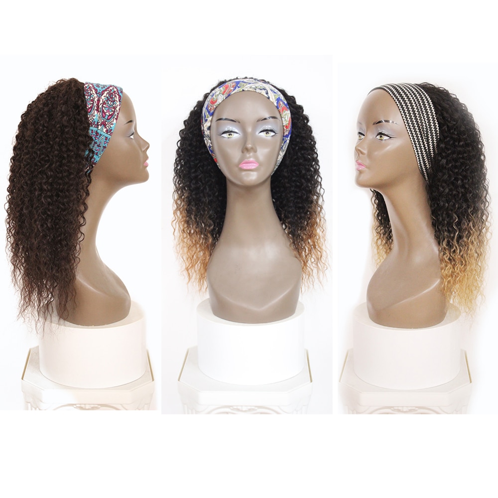 Wayfairmarket 8655-lne3pc Kinky Synthetic Hair Headband Wig  