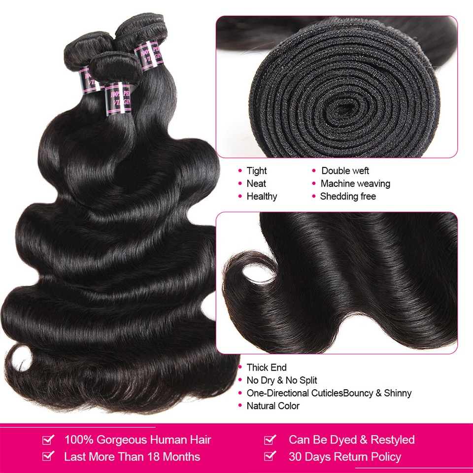 Wayfairmarket 9545-rvztrt HD Lace Body Wave Bundles  