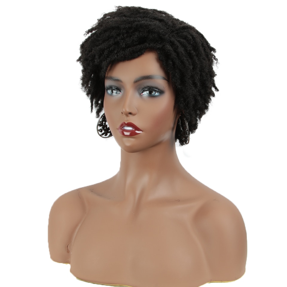 Wayfairmarket 9964-lpfjgh Short Dreadlocks Synthetic Hair Wig  