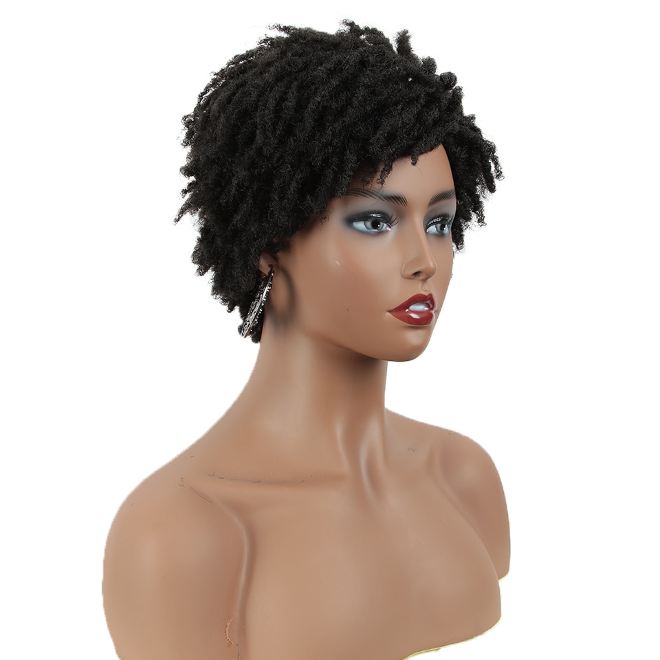 Wayfairmarket 9964-w3kaae Short Dreadlocks Synthetic Hair Wig  