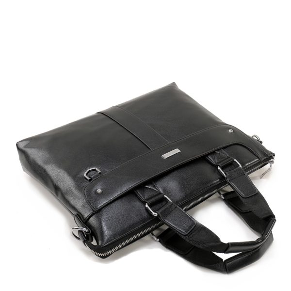 Men's Casual Leather Portfolio Bag - Image 4