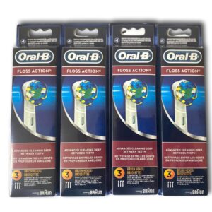 Oral B Floss Action Replacement Brush Heads 12 Ct
