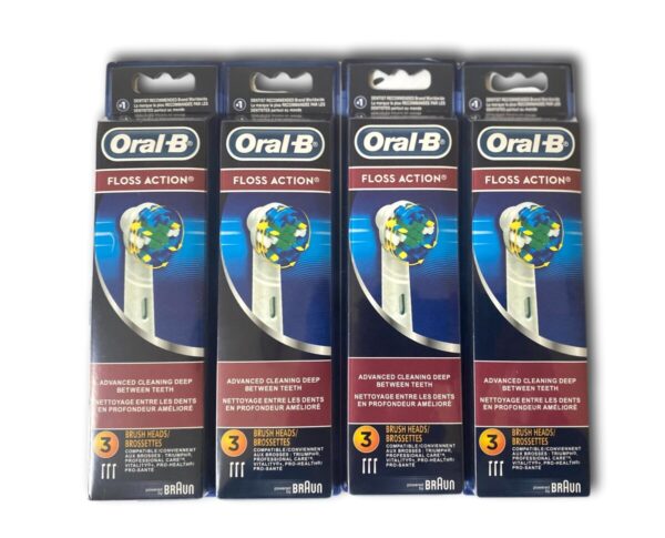 Oral B Floss Action Replacement Brush Heads 12 Ct