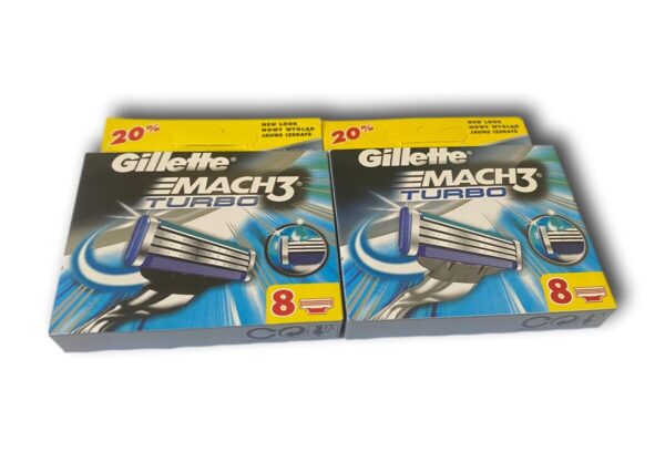 Gillette Mach3 Turbo Mens Razor Blade Replacement Refill Cartridges